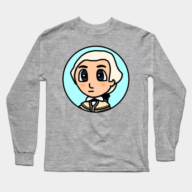 Patriot Portrait - Chibi Daniel Morgan (Large Print) Long Sleeve T-Shirt by Aeriskate